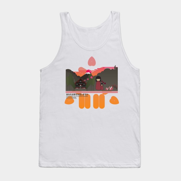 Japanese Illustration Tank Top by So Young So Good